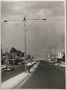 Electricity Supply Poles, North Road, Ormond, 1965