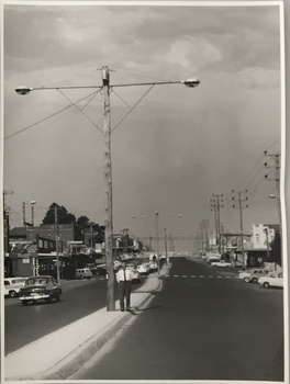 Electricity Supply Poles, North Road, Ormond, 1965