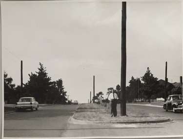 Photograph, Stuart Tompkins Studio, Electricity Supply Poles, Burke Road, Kew, 1965