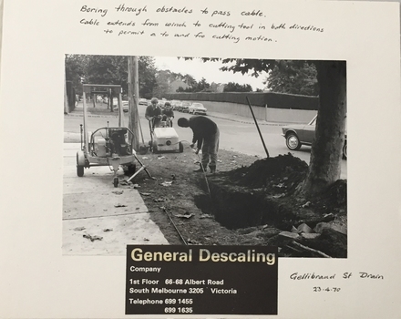Public Works Street Maintenance, Gellibrand Street, Kew, 1970