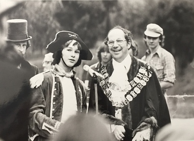 Charles Grimes Re-enactment, Yarra River, 1978