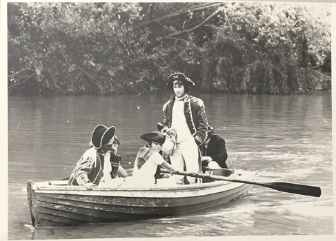 Charles Grimes Re-enactment, Yarra River, 1978