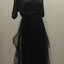 Black Silk & Chantilly Lace Evening Dress, 1920s