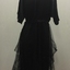 Black Silk & Chantilly Lace Evening Dress, 1920s
