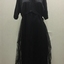 Black Silk & Chantilly Lace Evening Dress, 1920s