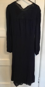 Black Crepe Evening Dress, 1920s