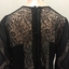 Black Crepe de Chine and Lace Day Dress