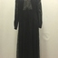 Black Crepe de Chine and Lace Day Dress