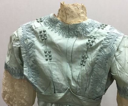 Pale Blue Silk Two Piece Dress, 1900s