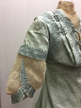 Pale Blue Silk Two Piece Dress, 1900s