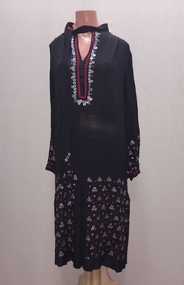 Two-Piece Cocktail Dress with Multicoloured Metal Sequins, 1920s