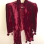 Cerise Velvet Evening Pelerine, 1920s