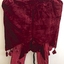 Cerise Velvet Evening Pelerine, 1920s