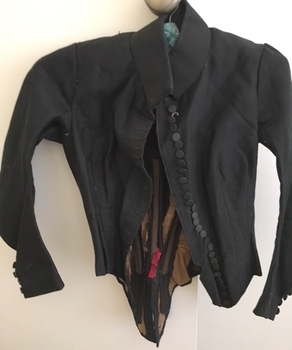 Black Wool Bodice, 1890s