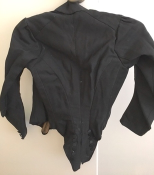 Black Wool Bodice, 1890s