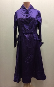 Two Piece Purple Silk Dress