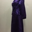 Two Piece Purple Silk Dress