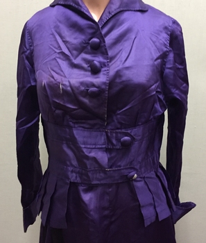 Two Piece Purple Silk Dress