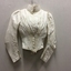 Cream silk wedding bodice