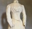 Cream silk two piece wedding dress