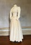 Cream silk two piece wedding dress