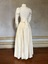 Cream silk two piece wedding dress