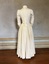 Cream silk two piece wedding dress