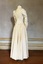 Cream silk two piece wedding dress