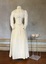 Cream silk two piece wedding dress and shoes