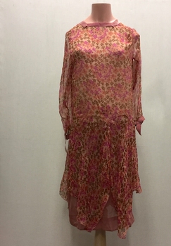 Silk Georgette & Velvet Dress, 1920s