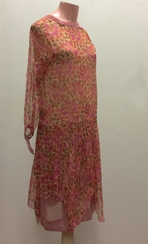 Silk Georgette & Velvet Dress, 1920s