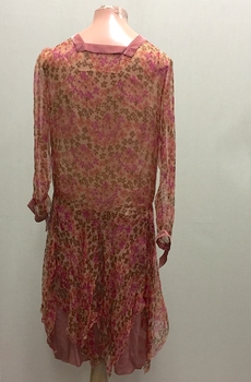 Silk Georgette & Velvet Dress, 1920s