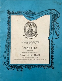 'Martha' by Flotow /  'Q' Theatre Guild, 1963