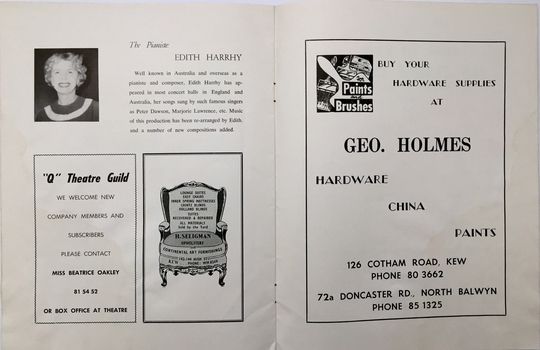 'Martha' by Flotow /  'Q' Theatre Guild, 1963
