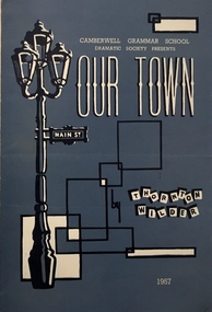 'Our Town' by Thornton Wilder / Camberwell Grammar School Dramatic Society, 1957