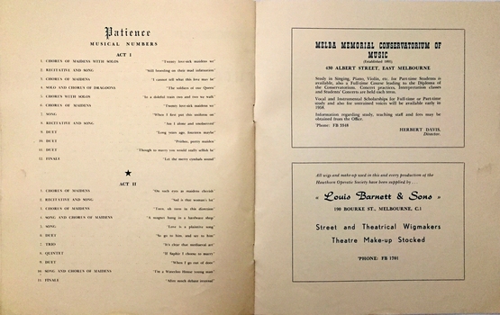 'Patience' by Gilbert & Sullivan