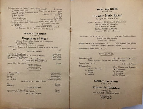 Kew Arts Festival 1947 Souvenir Programme