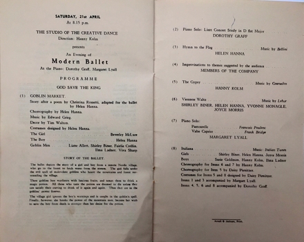 Kew Arts Festival 1951 Souvenir Programme