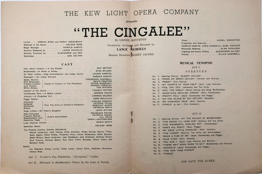 The Cingalee / by Lionel Monckton