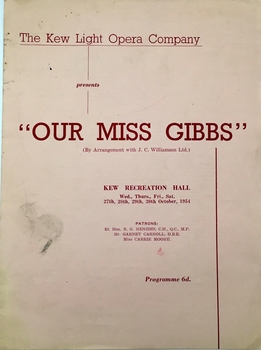 Our Miss Gibbs / by Lionel Monckton & Ivan Caryll