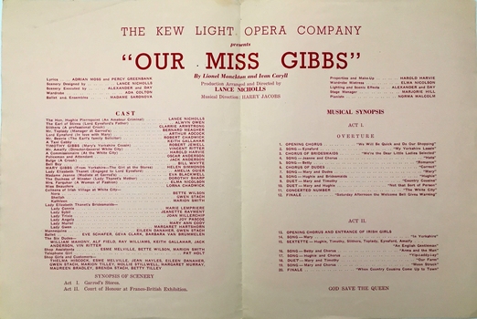 Our Miss Gibbs / by Lionel Monckton & Ivan Caryll