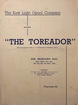 The Toreador / by Ivan Caryll & Lionel Monckton