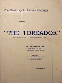 The Toreador / by Ivan Caryll & Lionel Monckton