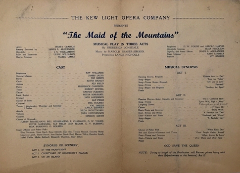 The Maid of the Mountains / by Harold Fraser-Simson