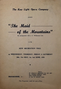 The Maid of the Mountains / by Harold Fraser-Simson