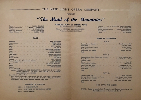 The Maid of the Mountains / by Harold Fraser-Simson