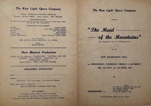 The Maid of the Mountains / by Harold Fraser-Simson