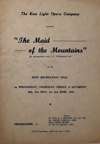 The Maid of the Mountains / by Harold Fraser-Simson
