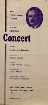 Special Memorial Concert / Kew Philharmonic Society