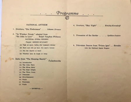 Second Subscription Concert / Kew Philharmonic Society